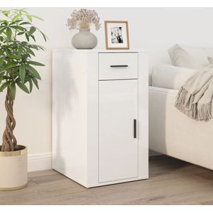 vidaXL Büroschrank Hochglanz-Weiß 40x49x75 cm Holzwerkstoff
