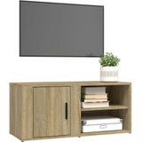 vidaXL-Tv-meubel-80x31,5x36-cm-bewerkt-hout-sonoma-eikenkleurig