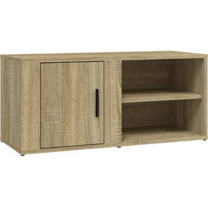 vidaXL-Tv-meubel-80x31,5x36-cm-bewerkt-hout-sonoma-eikenkleurig