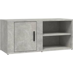 vidaXL-Tv-meubel-80x31,5x36-cm-bewerkt-hout-betongrijs