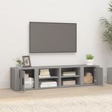 VidaXL TV-meubels 2 st 80x31,5x36 cm Bewerkt Hout Grijs Sonoma Eiken