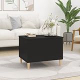vidaXL Salontafel 60x44,5x45 cm bewerkt hout zwart