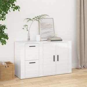 vidaXL-Dressoir-100x33x59,5-cm-bewerkt-hout-hoogglans-wit