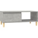 vidaXL Couchtisch Betongrau 90x50x36,5 cm Holzwerkstoff