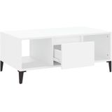 vidaXL Couchtisch Weiß 90x50x36,5 cm Holzwerkstoff