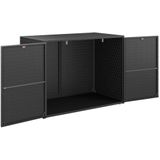 VidaXL-Tuinkast-100x55,5x80-cm-poly-rattan-zwart