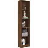 vidaXL-Boekenkast-40x24x175-cm-bewerkt-hout-bruin-eikenkleur