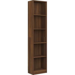 vidaXL-Boekenkast-40x24x175-cm-bewerkt-hout-bruin-eikenkleur