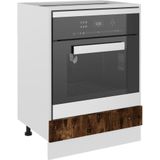 vidaXL Ovenkast 60x46x81,5 cm - Bewerkt Hout - Gerookt Eikenkleurig