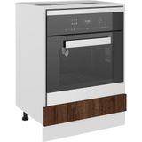 vidaXL Ovenkast 60x46x81,5 cm - Bewerkt Hout Bruineikenkleurig