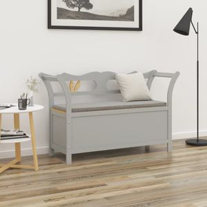 Vidaxl - Sitzbank Grau 107x45x75,5 cm Massivholz Tanne