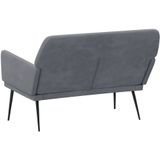 vidaXL Sitzbank Dunkelgrau 108x79x79 cm Samt
