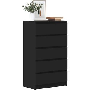 vidaXL-Ladekast-60x36x103-cm-bewerkt-hout-zwart