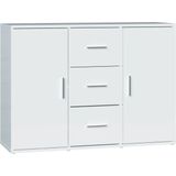 Vidaxl - Sideboard Hochglanz-Weiß 91x29,5x65 cm Holzwerkstoff