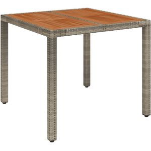 vidaXL-Tuintafel-met-houten-blad-90x90x75-cm-poly-rattan-grijs
