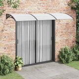 vidaXL Türvordach Schwarz 300x100 cm Polycarbonat
