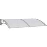 vidaXL Türvordach Grau 150x100 cm Polycarbonat