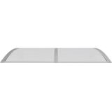 vidaXL Türvordach Grau 150x100 cm Polycarbonat