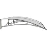 vidaXL Türvordach Grau 150x100 cm Polycarbonat