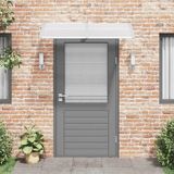 vidaXL Türvordach Grau 150x75 cm Polycarbonat