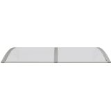 vidaXL Türvordach Grau 150x75 cm Polycarbonat
