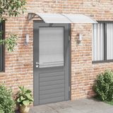 vidaXL Türvordach Grau 150x75 cm Polycarbonat