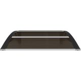 vidaXL Türvordach Schwarz 80x75 cm Polycarbonat