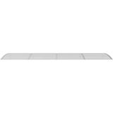 Türvordach Grau 400x100 cm Polycarbonat - Vidaxl