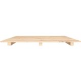 vidaXL Bedframe massief grenenhout 75x190 cm