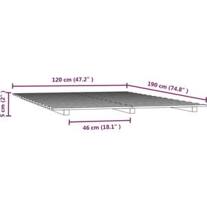 vidaXL-Bedframe-massief-grenenhout-honingbruin-120-x-190-cm