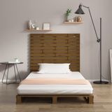 vidaXL - Hoofdbord - wandmontage - 96x3x91,5 - cm - grenenhout - honingbruin