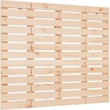 vidaXL Hoofdbord wandmontage 126x3x91,5 cm massief grenenhout