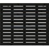 VidaXL Hoofdbord Wandmontage 126x3x91,5 cm Massief Grenenhout Zwart