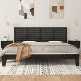 Wand-Kopfteil Schwarz 166x3x63 cm Massivholz Kiefer vidaXL