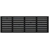 VidaXL Hoofdbord Wandmontage 166x3x63 cm Massief Grenenhout Zwart