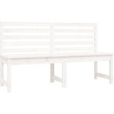 vidaXL Gartenbank Weiß 157,5 cm Massivholz Kiefer