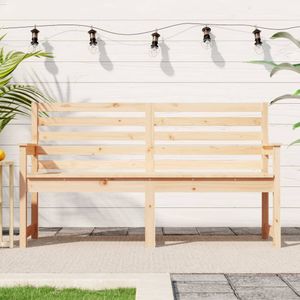 vidaXL - Tuinbank - Massief Grenenhout - 159,5x48x91,5 cm