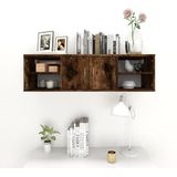 vidaXL Wandregal Räuchereiche 102x30x29 cm Holzwerkstoff