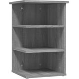 vidaXL Beistellregal Grau Sonoma 35x35x55 cm Holzwerkstoff