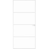 Wit - Gehard Glas Deur - Aluminium Frame - Moderne Luxe Uitstraling