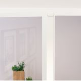 Wit - Gehard Glas Deur - Aluminium Frame - Moderne Luxe Uitstraling