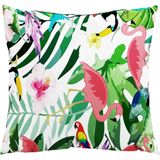 vidaXL - Sierkussens - Meerkleurig - Polyester - Set van 4