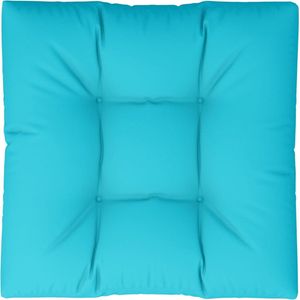 vidaXL Palettenkissen Türkis 80x80x12 cm Stoff