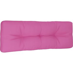 Palletkussen 120x40x12 cm stof roze