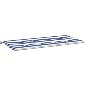 vidaXL-Tuinbankkussen-gestreept-100x50x3-cm-oxford-stof-wit-en-blauw