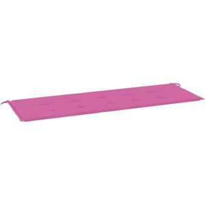 vidaXL Tuinbankkussen 150x50x3 cm oxford stof roze