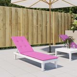 Liegestuhl-Auflage Rosa Oxford-Gewebe Vidaxl