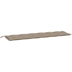 vidaXL Gartenbank-Auflage Taupe 200x50x7 cm Oxford-Gewebe