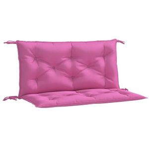 vidaXL - Tuinbankkussens - 2 - st - 100x50x7 - cm - stof - roze