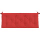 vidaXL Gartenbank-Auflagen 2 Stk. Rot 120x50x7 cm Oxford-Gewebe